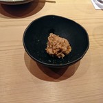 鮨 さかい - 余市のあん肝に奈良漬け、御酒が進む