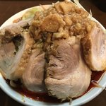 麺屋 歩夢 - 【2018.4.24】辛い小豚ラーメン¥1050