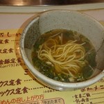Senri shabu tin - 〆の麺