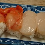辰寿し - 赤貝、帆立