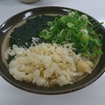 こんぴらさん - わかめうどん   ネギ  ＋  天かす