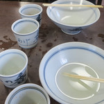 釜あげうどん 長田 in 香の香 - 釜あげ 大＆冷し 大　完食