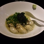 鶏そば・ラーメン Tonari - 牡蠣と青海苔の麺？