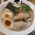 濃厚煮干とんこつラーメン 石田てっぺい - 石田味玉入りラーメン