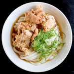 三枝うどん - 唐揚げぶっかけ冷（ぶっかけ冷+唐揚げ）