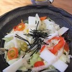 CHA NO HA - 【新茶コレクション(2100円)】山芋と温卵サラダ。
