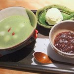 CHA NO HA - 【抹茶ぜんざい(580円)】