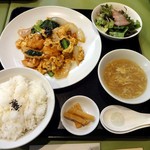 麗華 - 海老と玉子の甘辛炒め