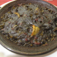 びいどろ 銀座店 - アロス・ネグロ（イカスミのパエージャ）