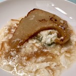 龍皇 - フカヒレのステーキ 
                                干し貝柱とズワイ蟹の卵白餡掛けソース