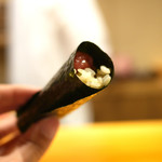 鮨 あらい - 鮪手巻き