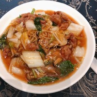 天津飯店 本店 - 牛肉オイスターソース焼きそば