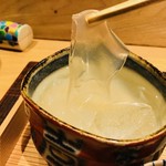 おにく 花柳 - 涼を感じる葛切りで締める！