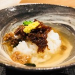 おにく 花柳 - 薬味をのせて、お茶漬け変化！