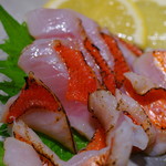 オレンジ食堂 - 金目の炙り刺し