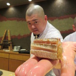 照寿司 - 叺(かます)の昆布〆!!