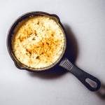 Grilled corn creme brûlée with vanilla bean aroma