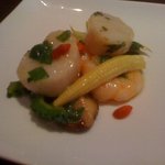 新中国料理 HARAKAWA - 帆立・海老・椎茸・ヤングコーン・セロリ・ゴーヤ 