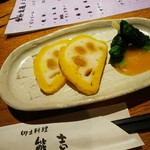 郷土料理 熊吉 - 前菜2種盛り合わせ