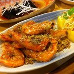 相思豆 - エビの殻つきピリ辛、、最高に美味い