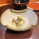 江戸前晋作 - 先付（障泥烏賊のふき味噌和え）