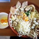 自家製麺 ラーメン ジライヤ - まぜそば（麺７００ｇ）太麺＋豚増し