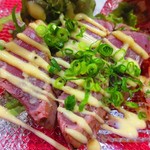 ビストロ アオキ - カツオのカルパッチョ　しょうが風味