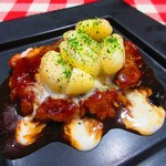 ビストロ アオキ - ポークソテー ブルーベリーソース ブリーチーズ和え ポテトニョッキ添え