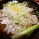 天ぷら 左膳 - 薄切り豚肉が美味