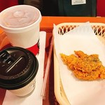 ケンタッキーフライドチキン - 骨なしケンタッキー（芳醇チーズ衣）・コーヒー・アイスティー