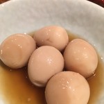 炭火焼鳥 きち蔵 - 半熟うずら醤油漬け