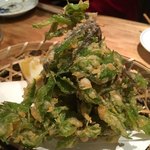 炭火焼鳥 きち蔵 - こしあぶら天ぷら 