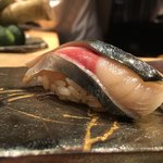 鮨　Shizuku - 大分県豊後産根付きの鯖