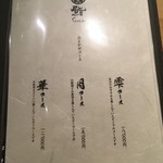 鮨　Shizuku - メニュー