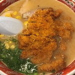 自由軒 - 味噌カツラーメン800円