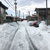すし処 めくみ - 雪まみれの住宅街を進み・・・