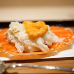 紀茂登 - 先付　渡り蟹の御飯