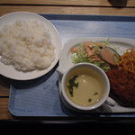 CANAL運河 - ランチメニュー　メンチカツ650円