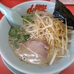 山岡家 - 朝ラーメン（脂なし・白髪ネギ）