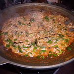 韓国家庭料理　ミン - カムジャタンのスープでおじや