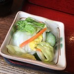 中一 - 自家製お漬け物（しょうがいり）