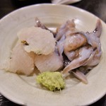 食堂 おがわ - 鱧炙り、鳥貝