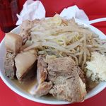 ラーメン二郎  - （2018.4.27）ラーメン、豚増し、ニンニクましまし、アブラましまし