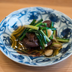 柚木元 - 2018.4 猪ハツ 野蒜（ノビル） 行者ニンニク