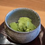 柚木元 - 2018.4 自家製ピスタチオアイス 自家製わらび餅