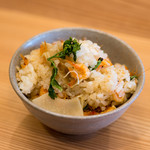 柚木元 - 2018.4 駿河湾桜海老と地物筍と地物木の芽の炊き込みご飯