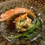 CULACCINO - 横浜町産トゲクリガニ、ピクルス、ルッコラセルヴァーティカ