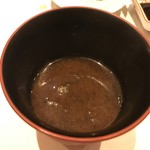 鮓 きずな - 白身魚の赤出汁、三重県のあおさ海苔と