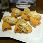 豊栄 - 春キャベツと玉ねぎとエビの春巻き