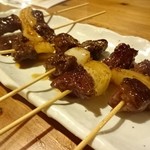 茶琥屋 - コースの牛串し